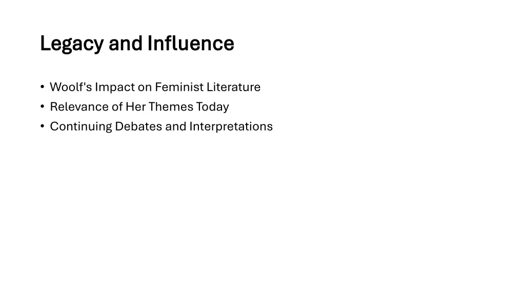 legacy and influence legacy and influence