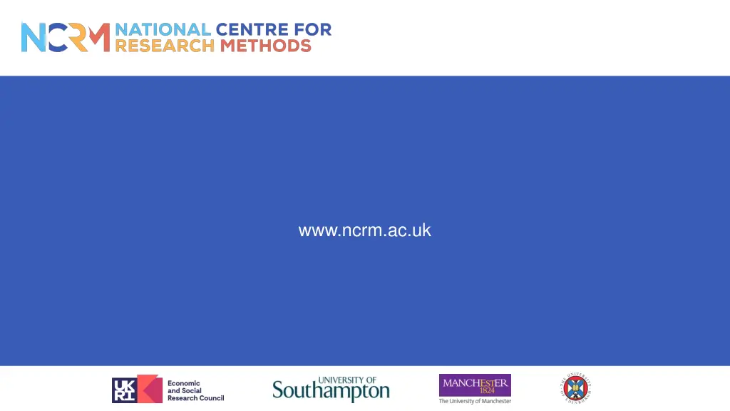 www ncrm ac uk