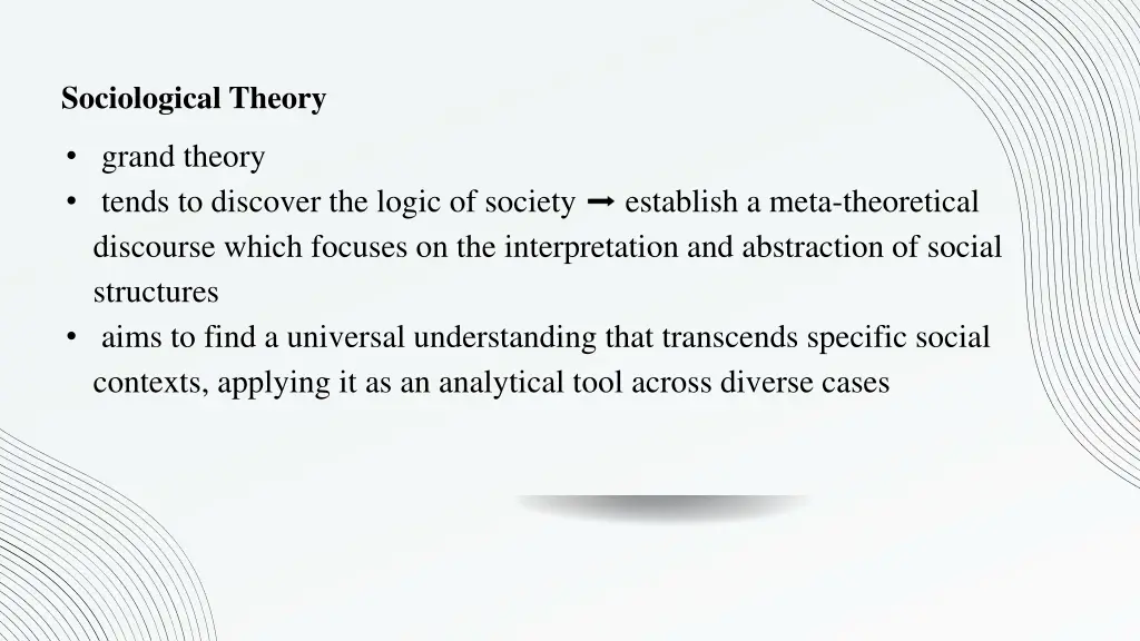 sociological theory