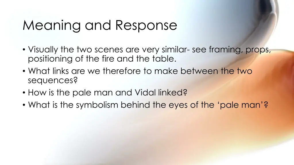 meaning and response 1