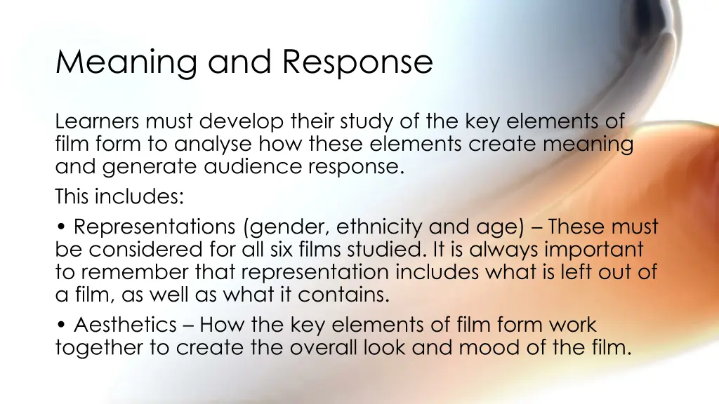 meaning and response