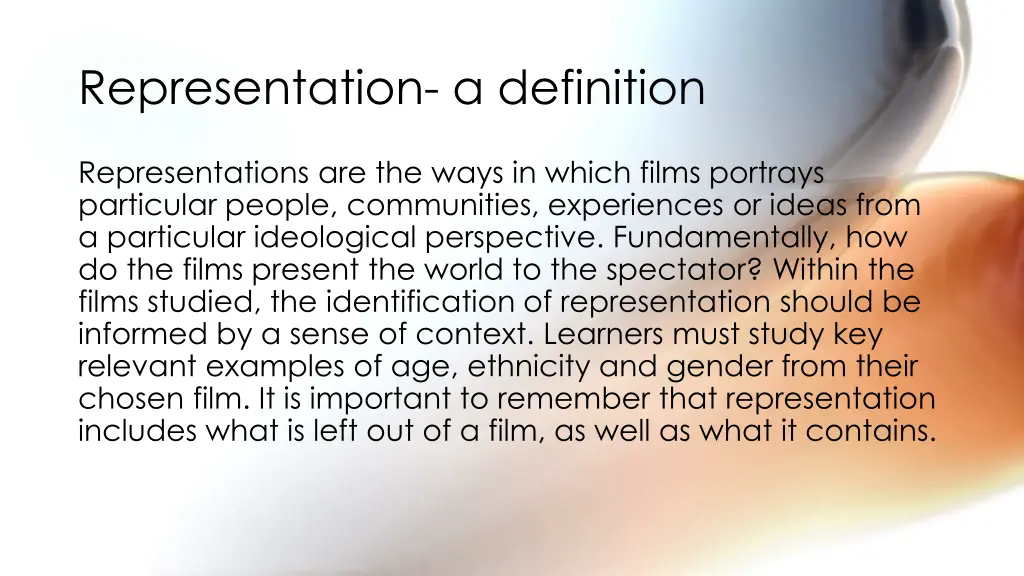 representation a definition