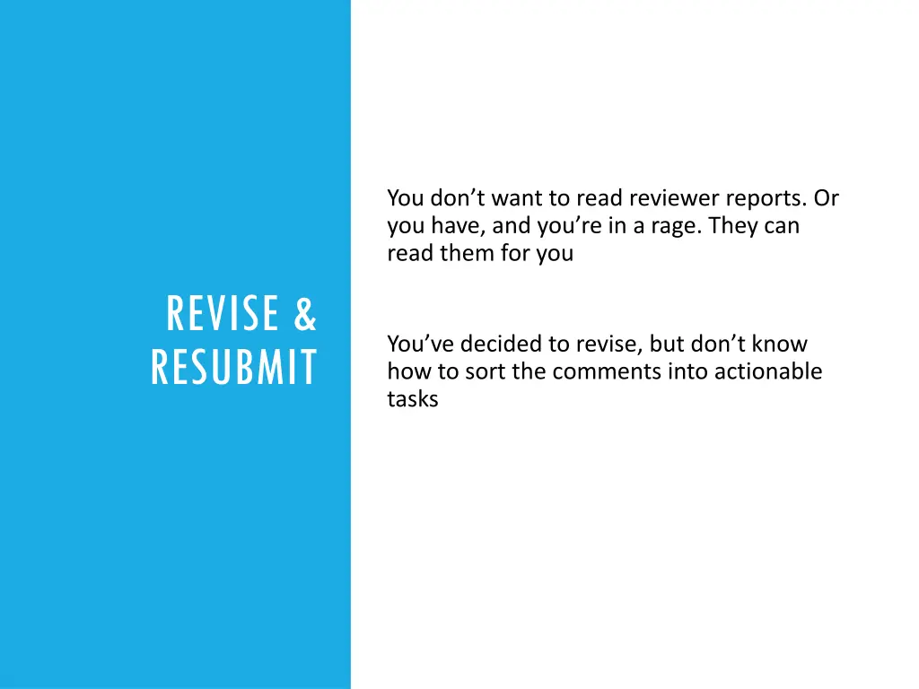 you don t want to read reviewer reports