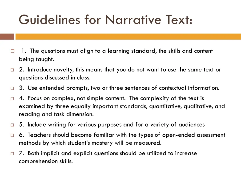 guidelines for narrative text