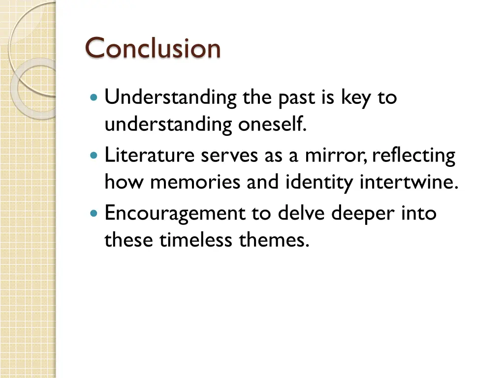 conclusion