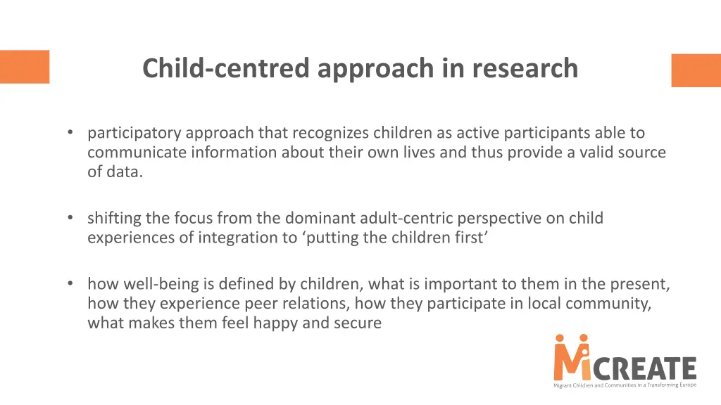 child centred approach in research