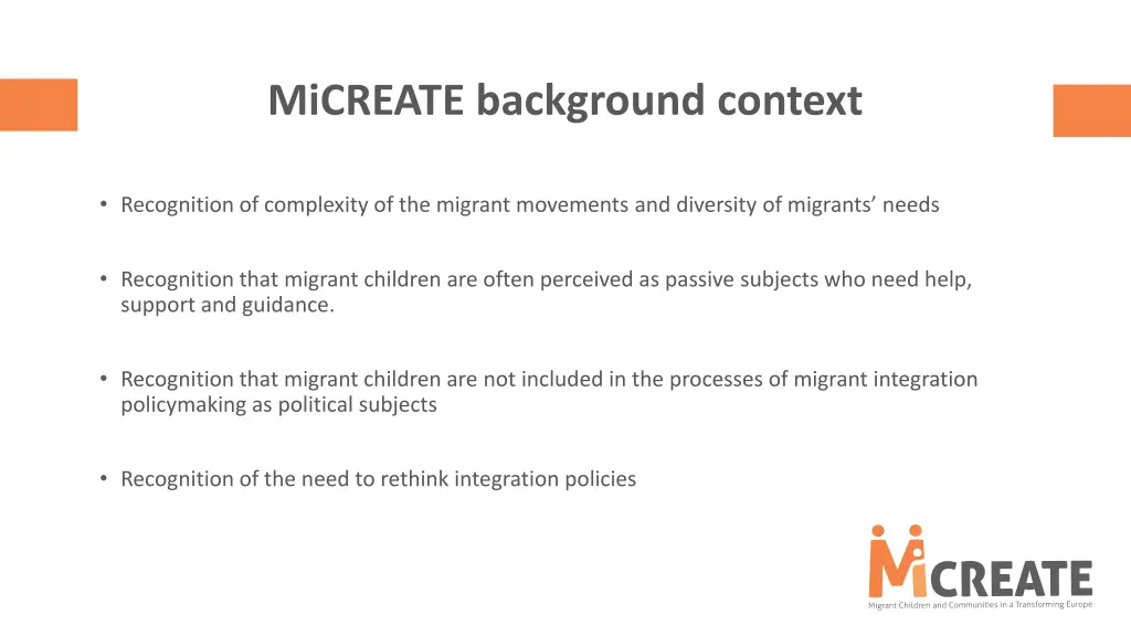 micreate background context