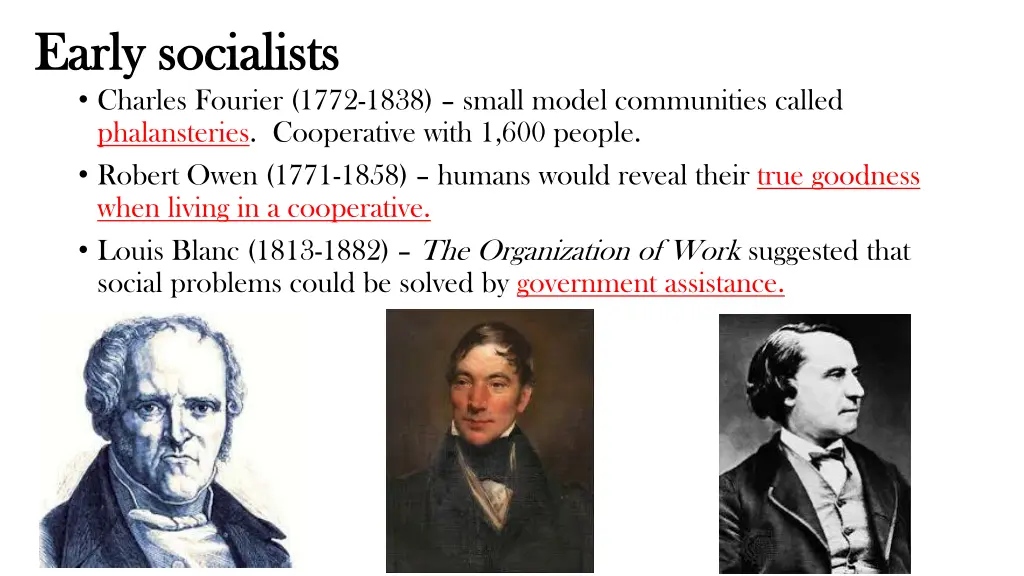 early socialists early socialists charles fourier