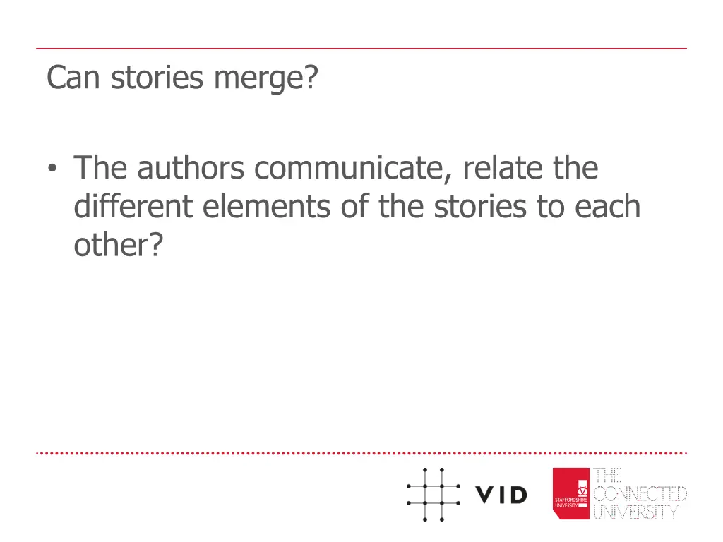 can stories merge