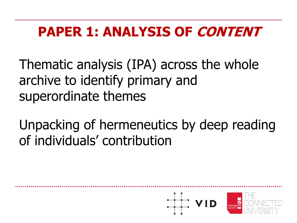 paper 1 analysis of content