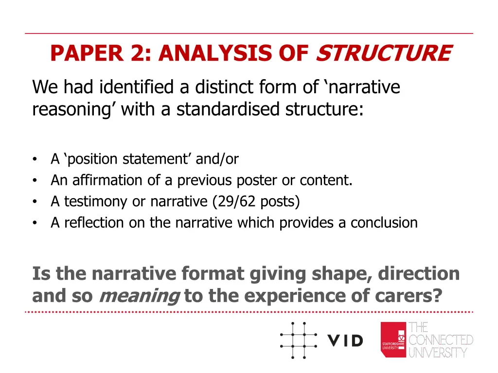 paper 2 analysis of structure