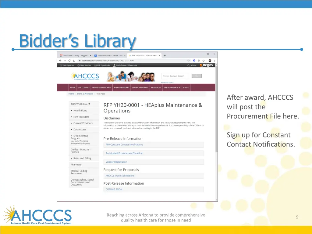 bidder s library