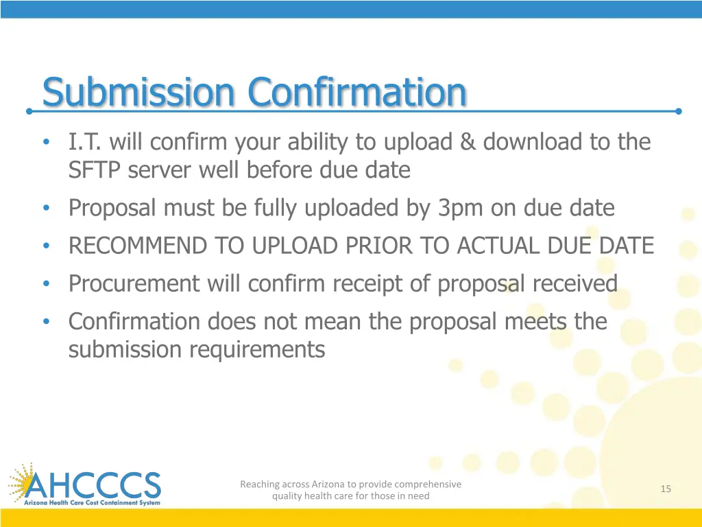 submission confirmation
