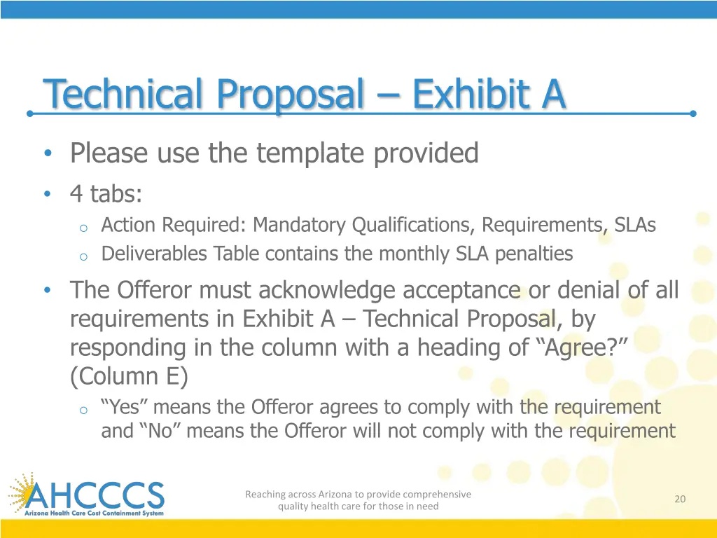 technical proposal exhibit a