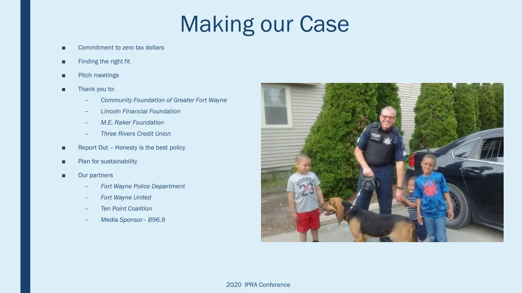 making our case