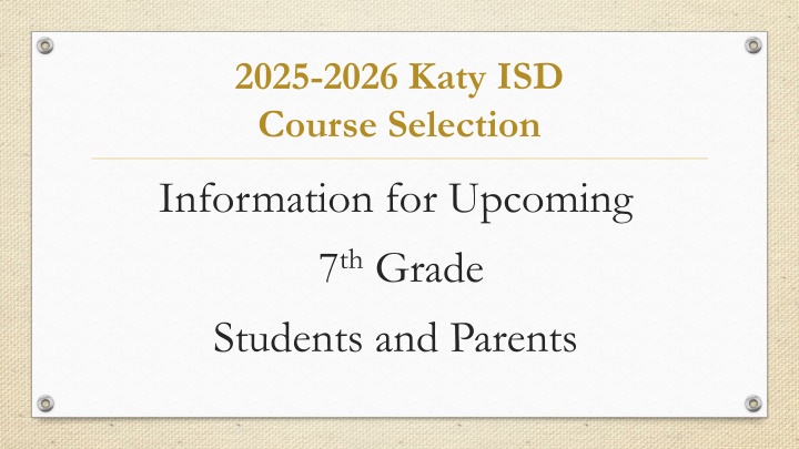 2025 2026 katy isd course selection