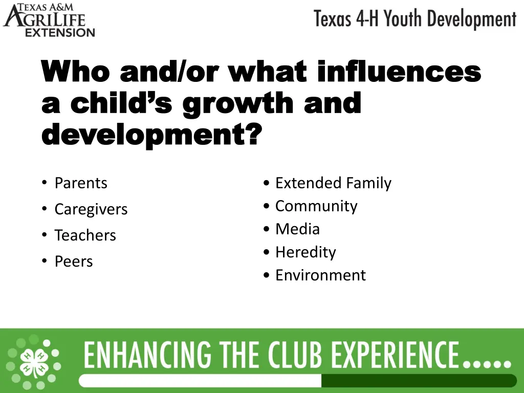 who and or what influences who and or what