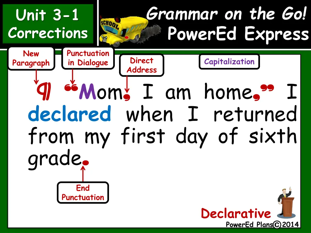 grammar on the go powered express punctuation