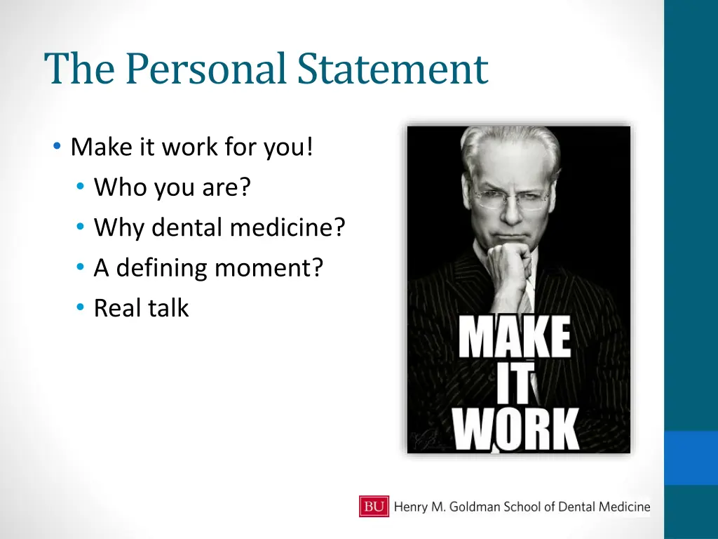 the personal statement