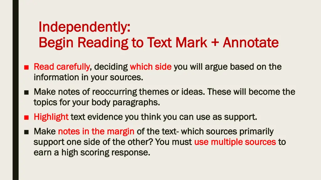 independently independently begin reading to text
