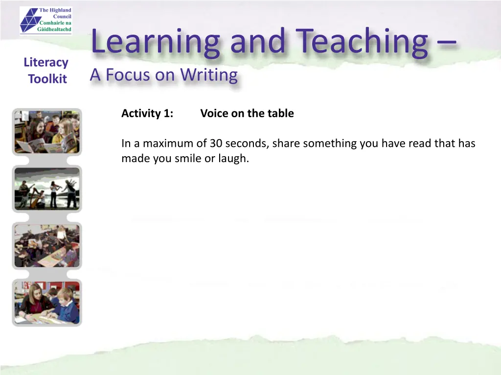 learning and teaching a focus on writing 2