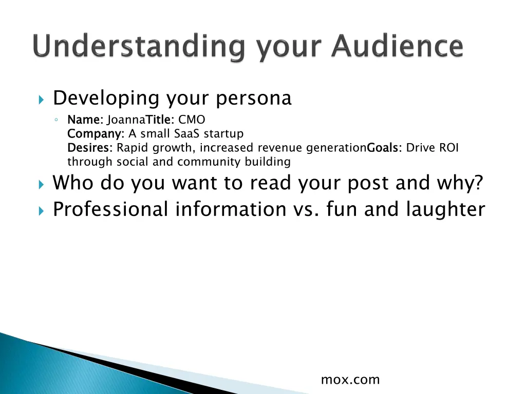 developing your persona name company desires