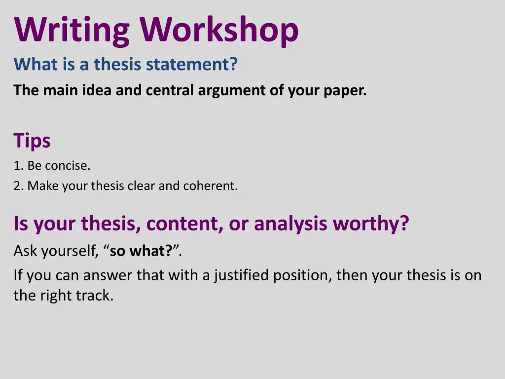 writing workshop 2
