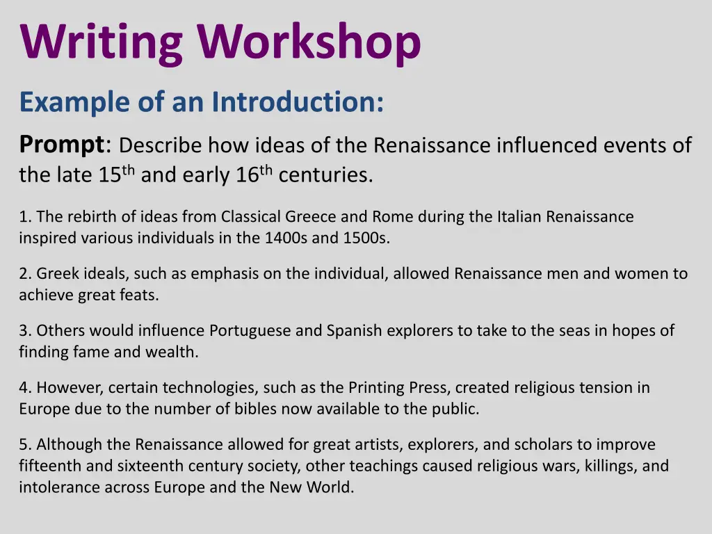 writing workshop 4