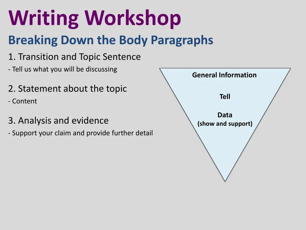writing workshop 6