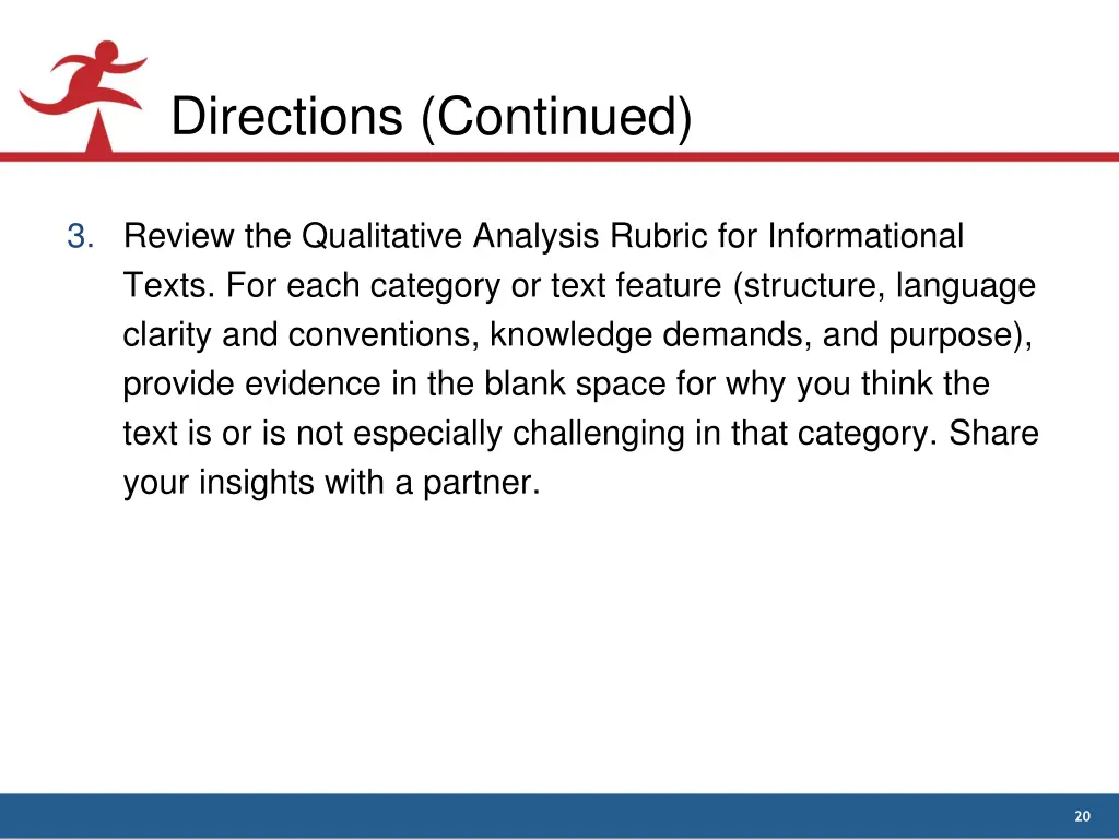 directions continued