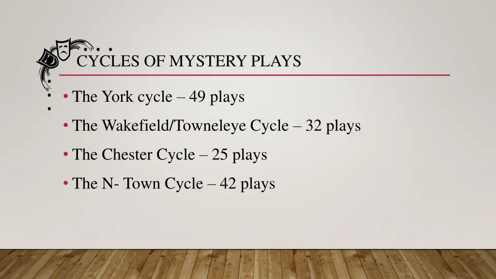 cycles of mystery plays