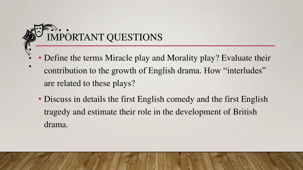 important questions