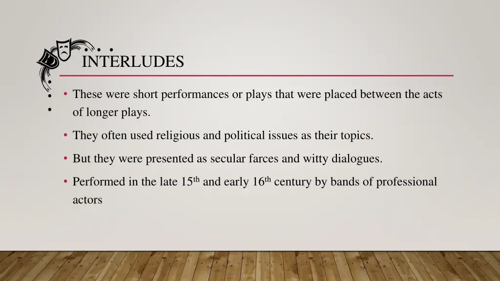 interludes