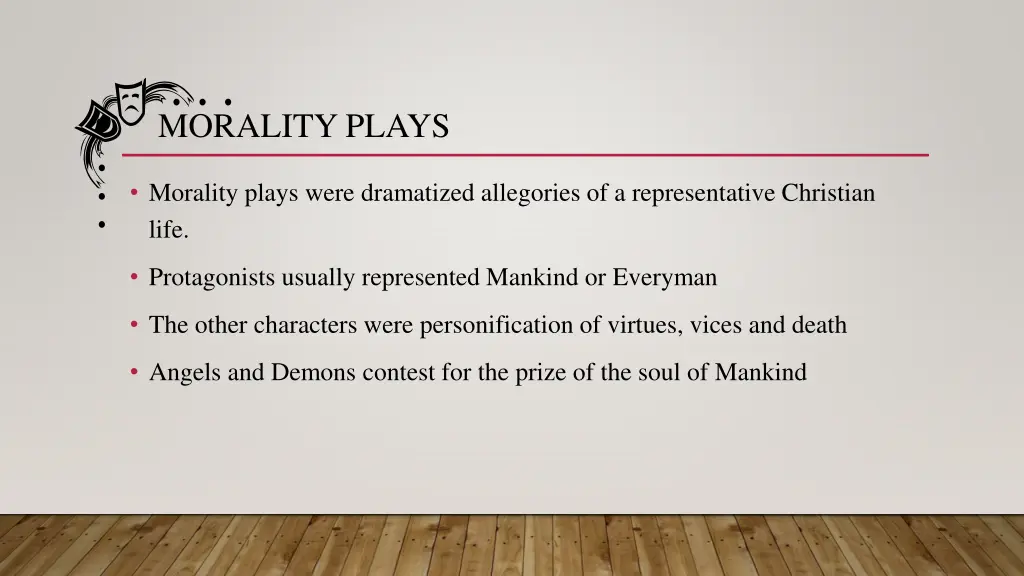 morality plays