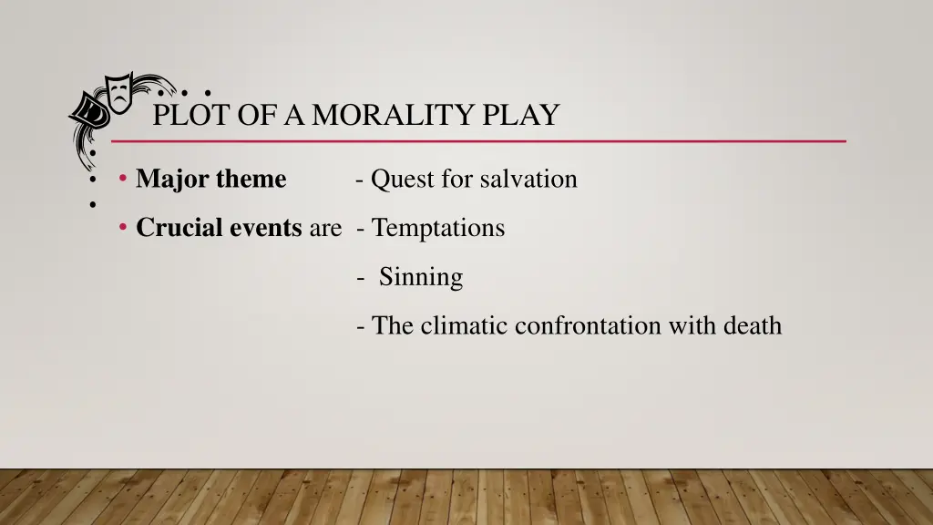 plot of a morality play