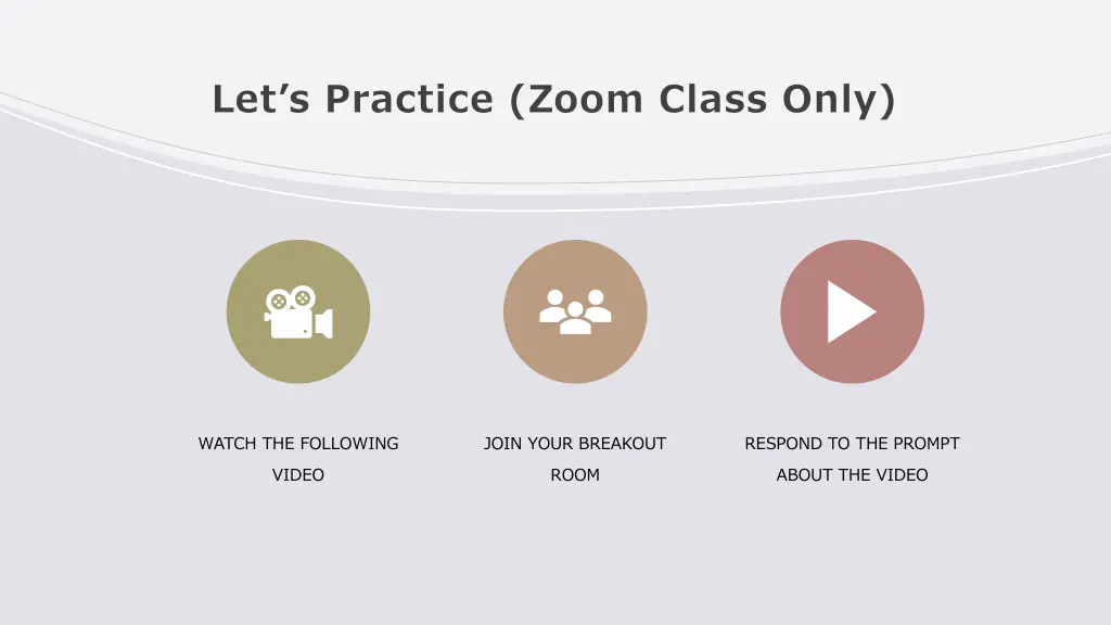 let s practice zoom class only