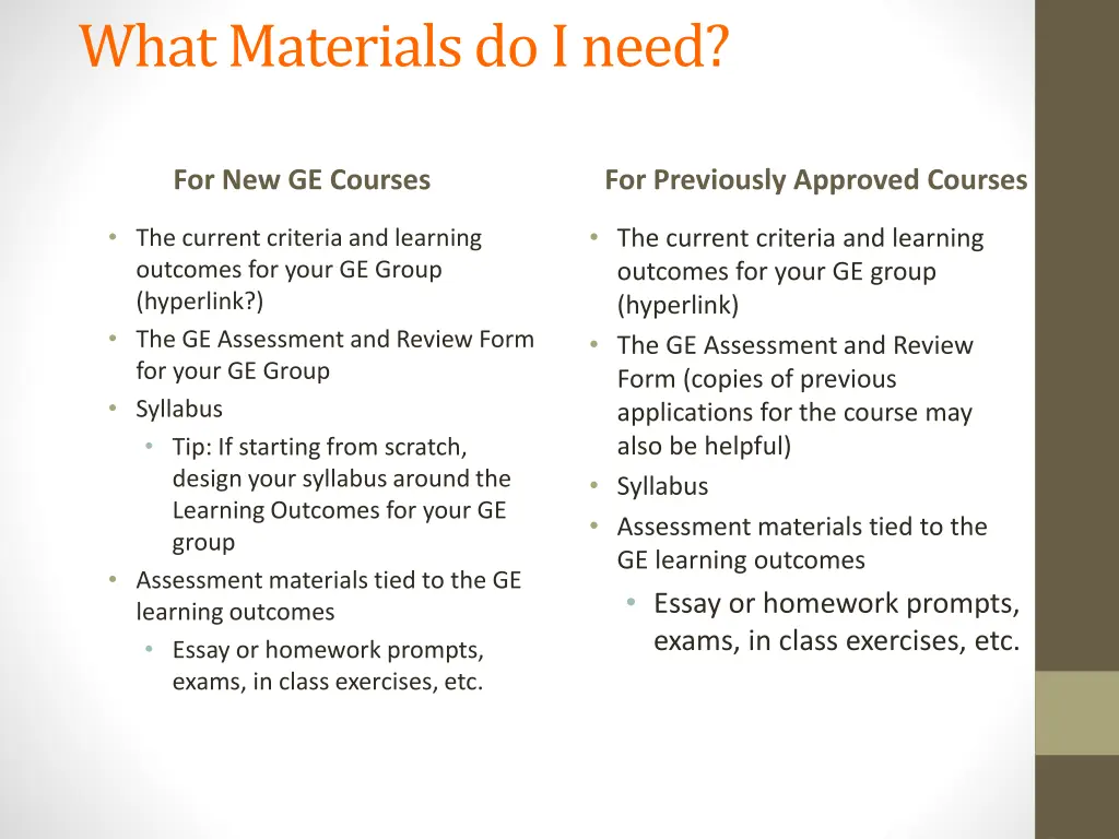 what materials do i need