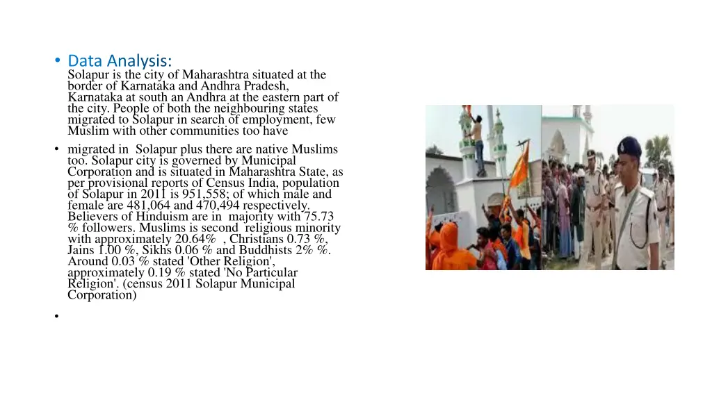 data analysis solapur is the city of maharashtra