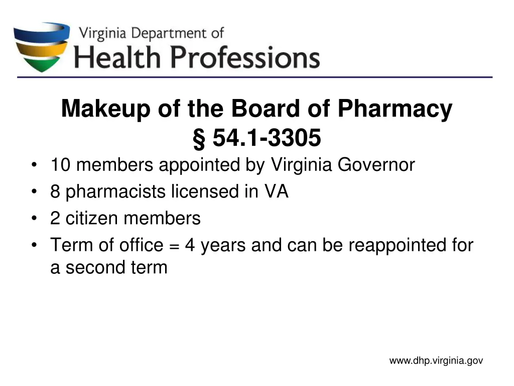 department of health professions 5