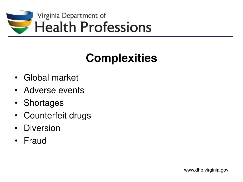 department of health professions 8