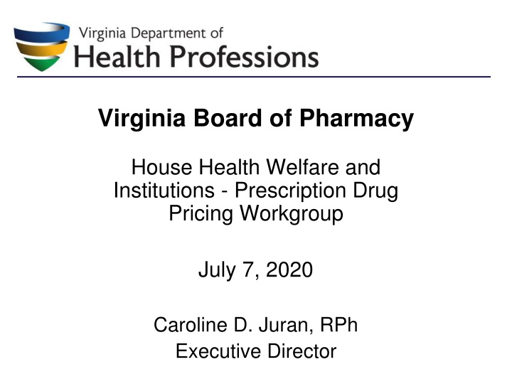 department of health professions