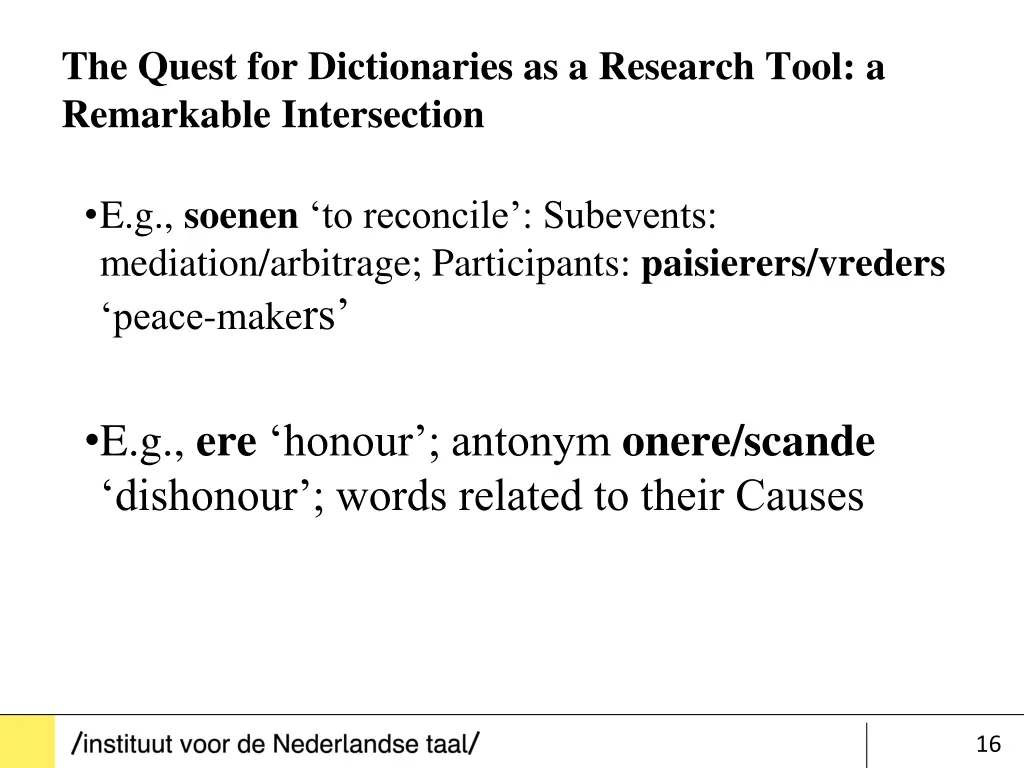 the quest for dictionaries as a research tool 15