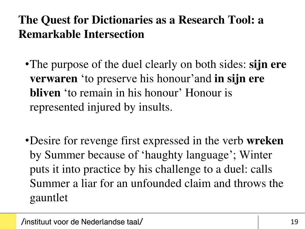 the quest for dictionaries as a research tool 18