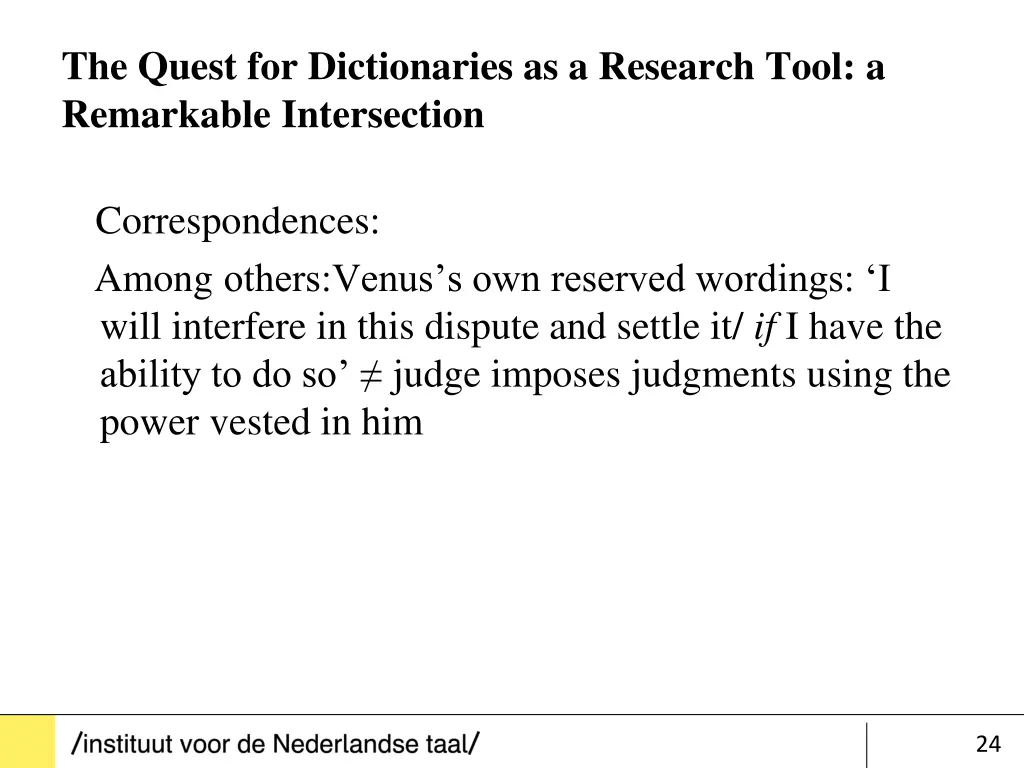 the quest for dictionaries as a research tool 23