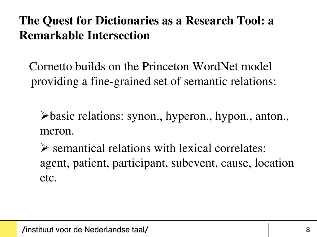 the quest for dictionaries as a research tool 7