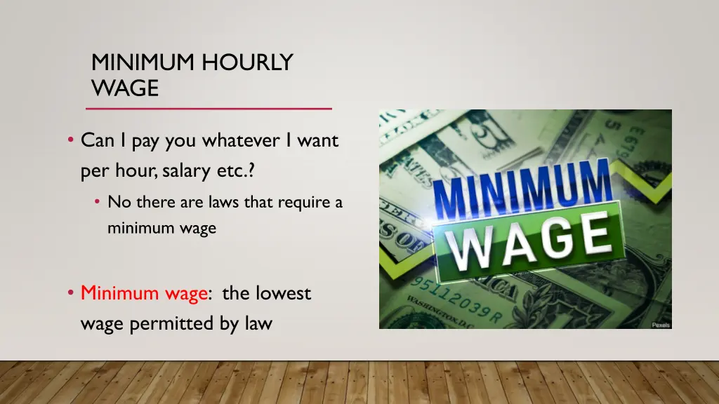 minimum hourly wage