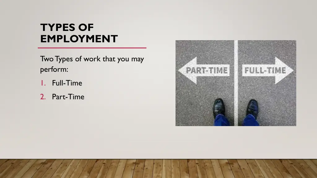 types of employment