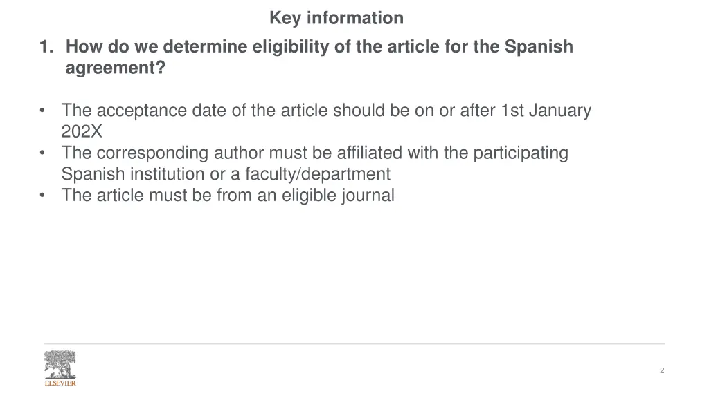 key information