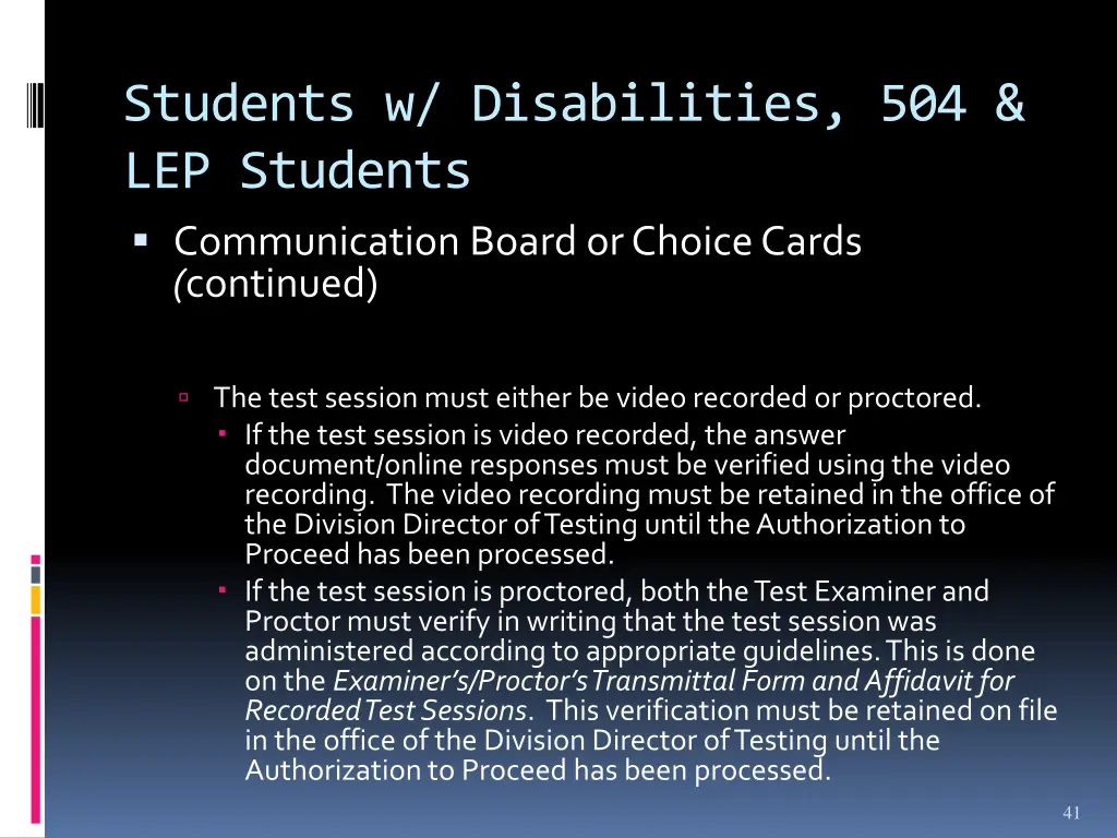 students w disabilities 504 lep students 6