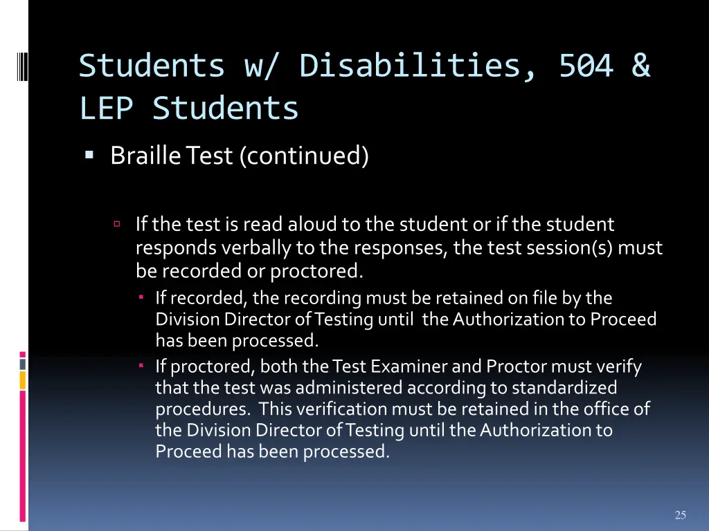 students w disabilities 504 lep students braille 1
